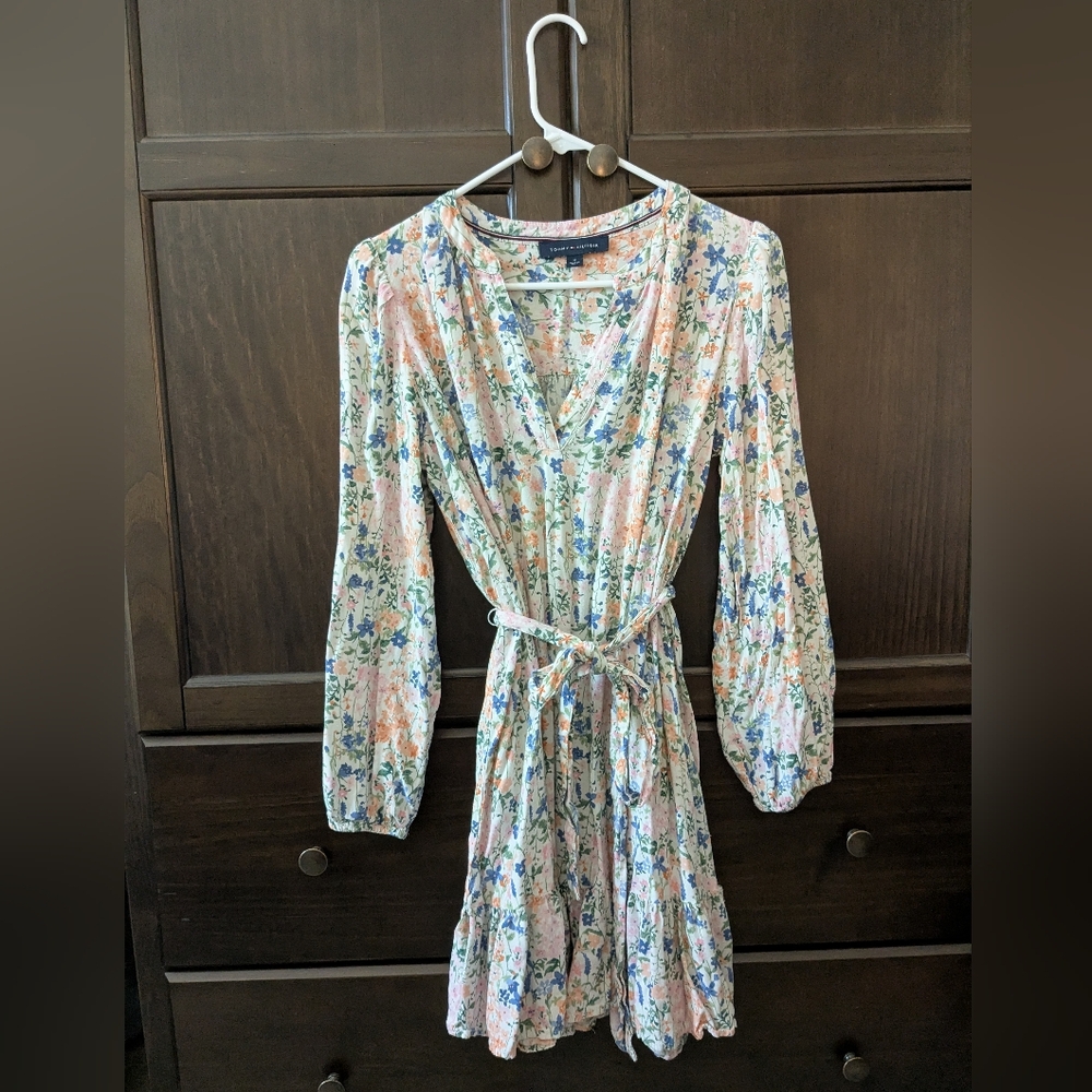 Tommy Hilfiger Multicolor Floral Long Sleeve Dress